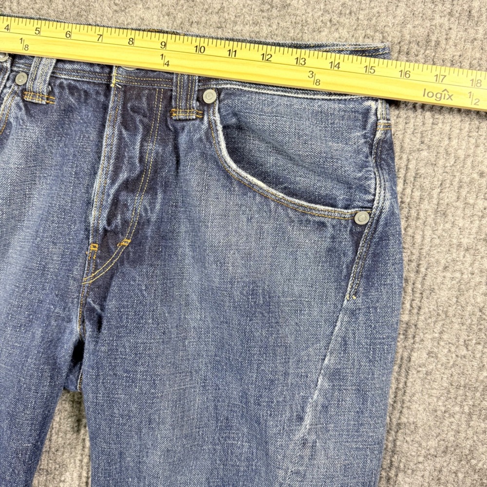 Levis Engineered Jeans Mens 32x32 Denim Straight Leg Twisted Seam Button Fly - Picture 10 of 14